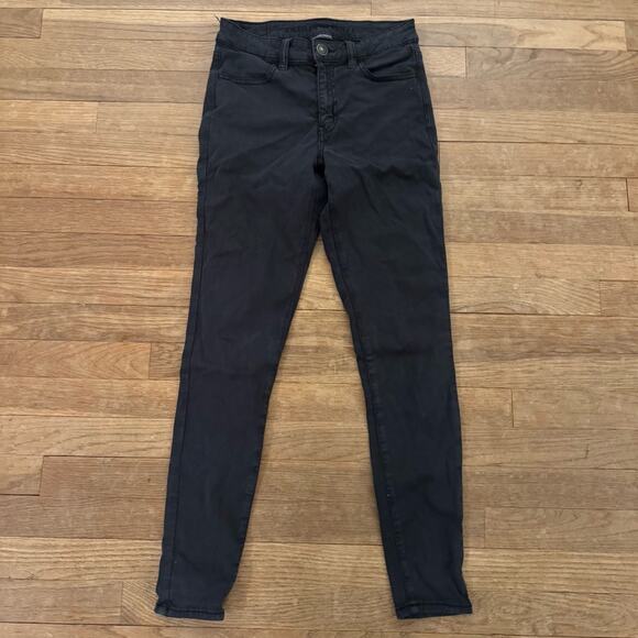 American Eagle next level stretch black high-rise jeggings size 2
 b21 - Picture 1 of 4